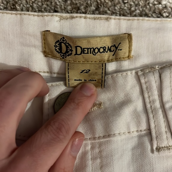 Democracy Cropped Flap Pocket Jeans size 12 - Picture 4 of 6